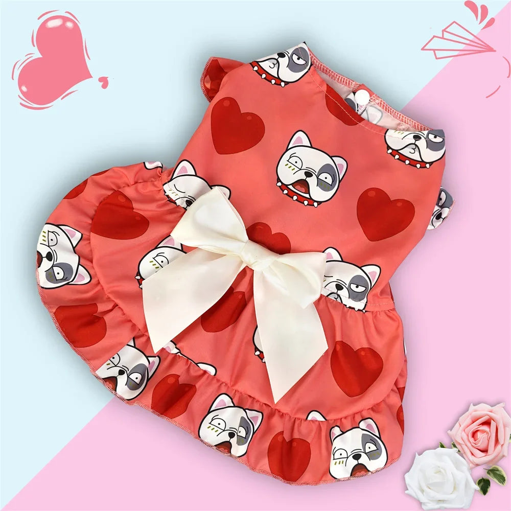Bow Knot Princess Dress for Small Dogs & Cats