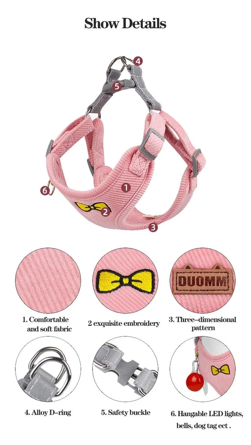 Gilet Harnais Tactique pour Chien - Harnais Anti-Traction pour Chiens Petits à Grands
