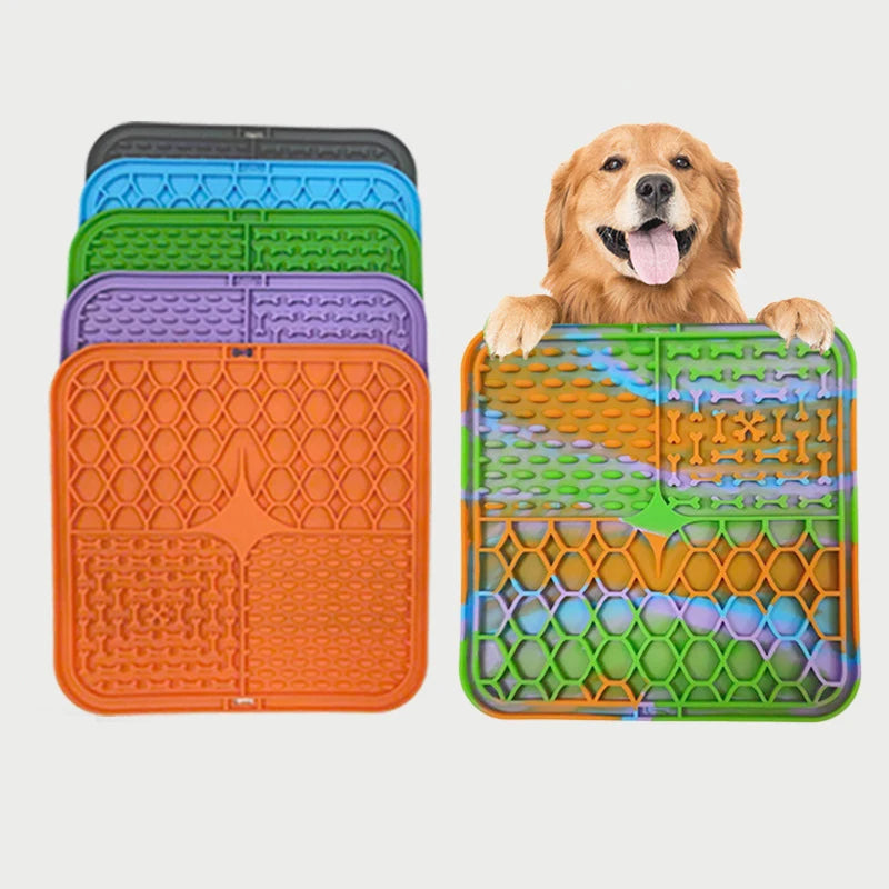 Silicone Lick Mat for Dogs — Slow Feeder & Bath Distraction