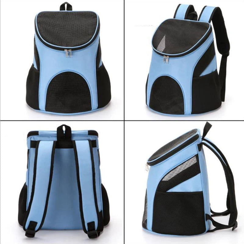 Solid Mesh Breathable Cat Puppy Travel Backpack S/L Pet Carrying Bag for Cats Kitten Small Dogs Pet Outdoor Supplies Accessories