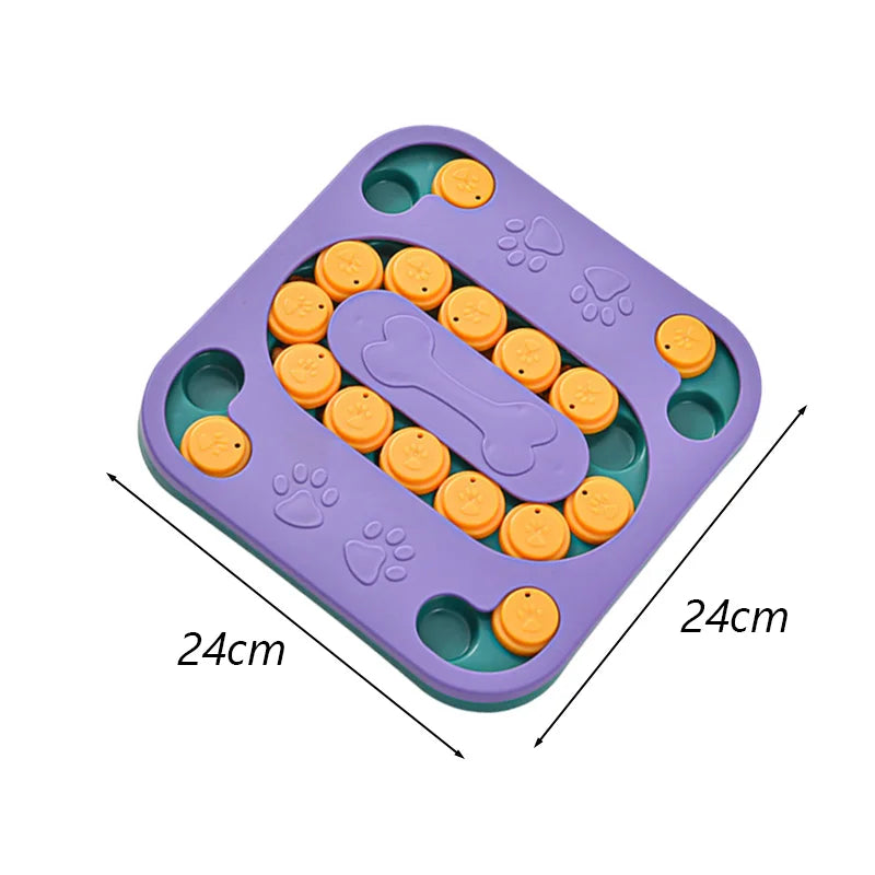Interactive Puzzle Slow Feeder Bowl for Cats & Dogs