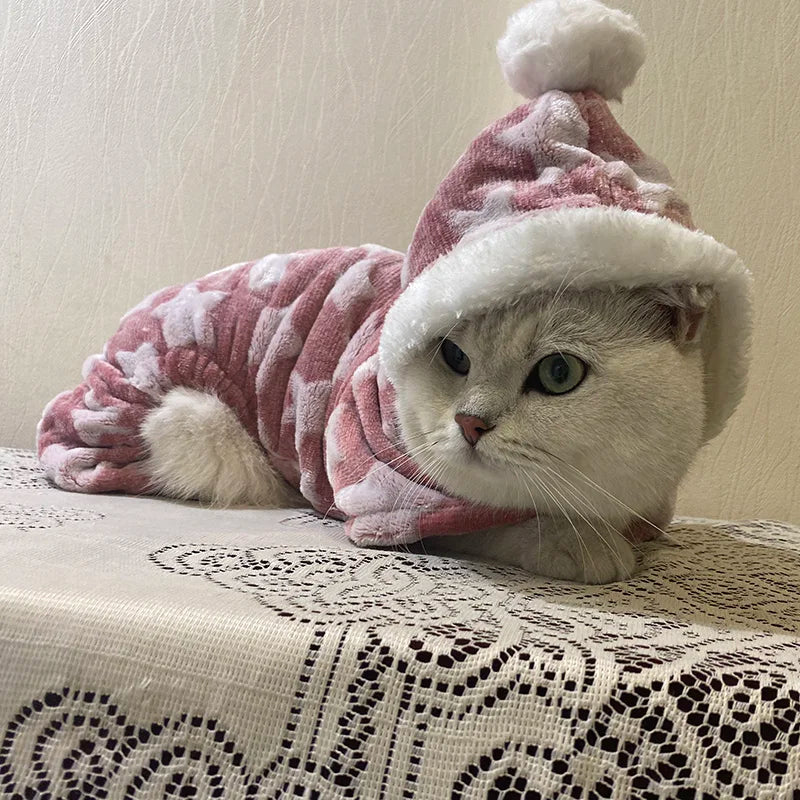 Thickened Fleece Cat & Dog Jumpsuit