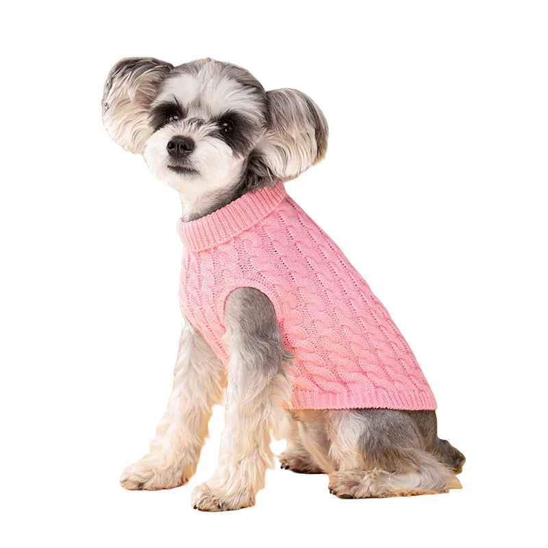 Pull en tricot pour chien | Pull chaud d'automne et d'hiver pour petits chiens et chiots