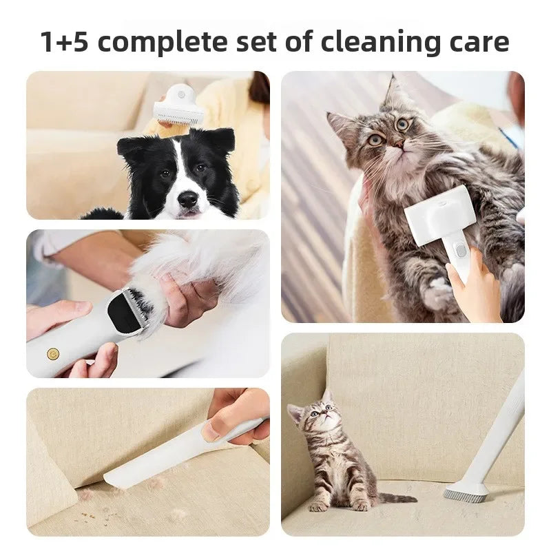 Pet Grooming Vacuum Kit for Dogs & Cats