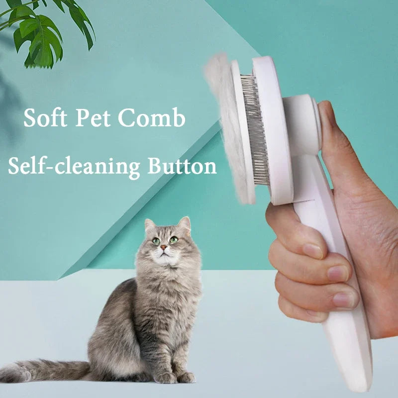 Dematting Brush and Grooming Comb for Cats and Dogs