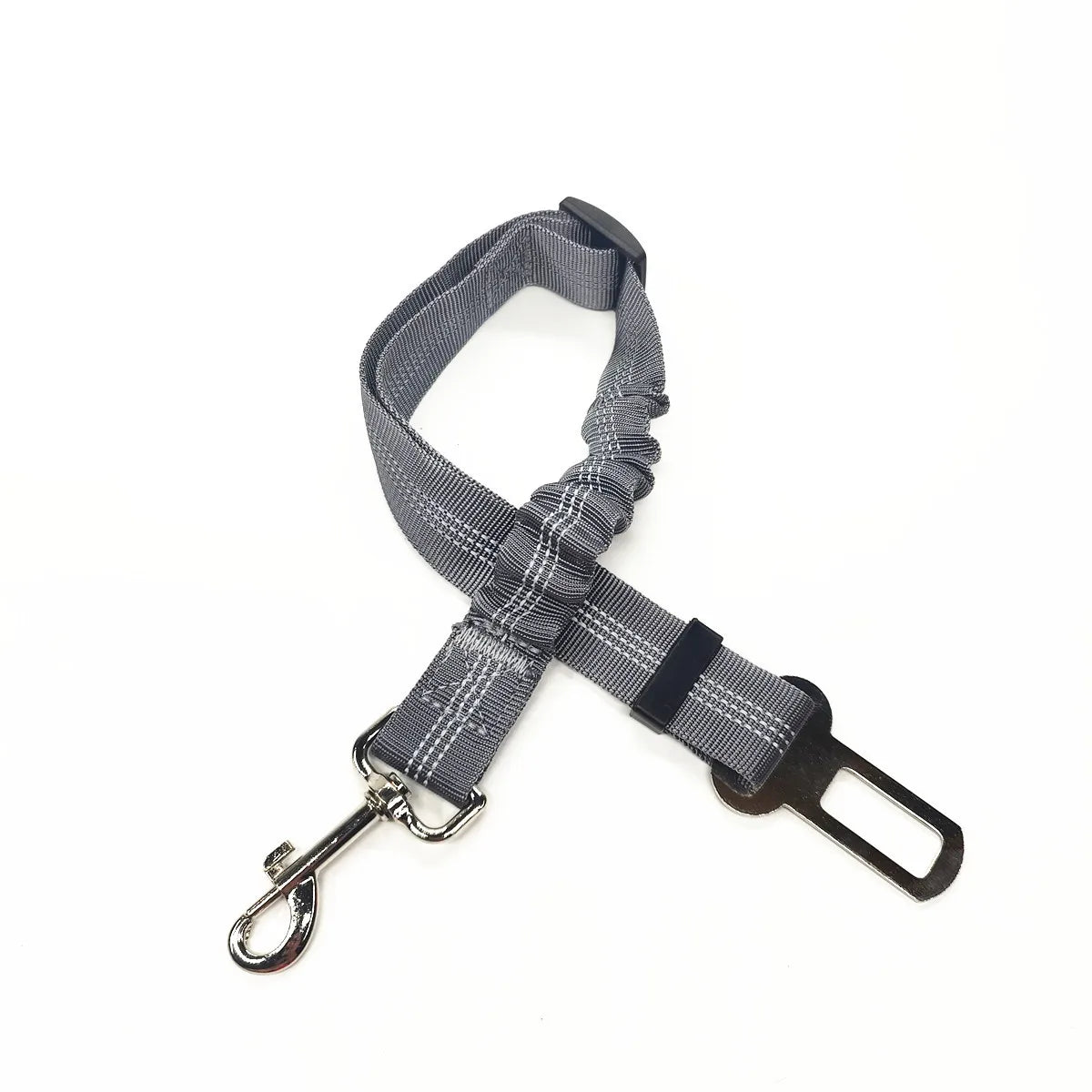 Ceinture de sécurité rétractable pour chien avec bande réfléchissante