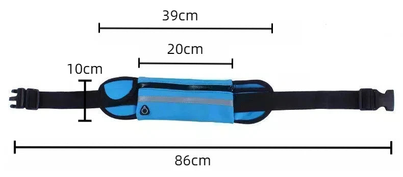 Laisse pour chien mains libres avec ceinture réfléchissante et pochette de rangement