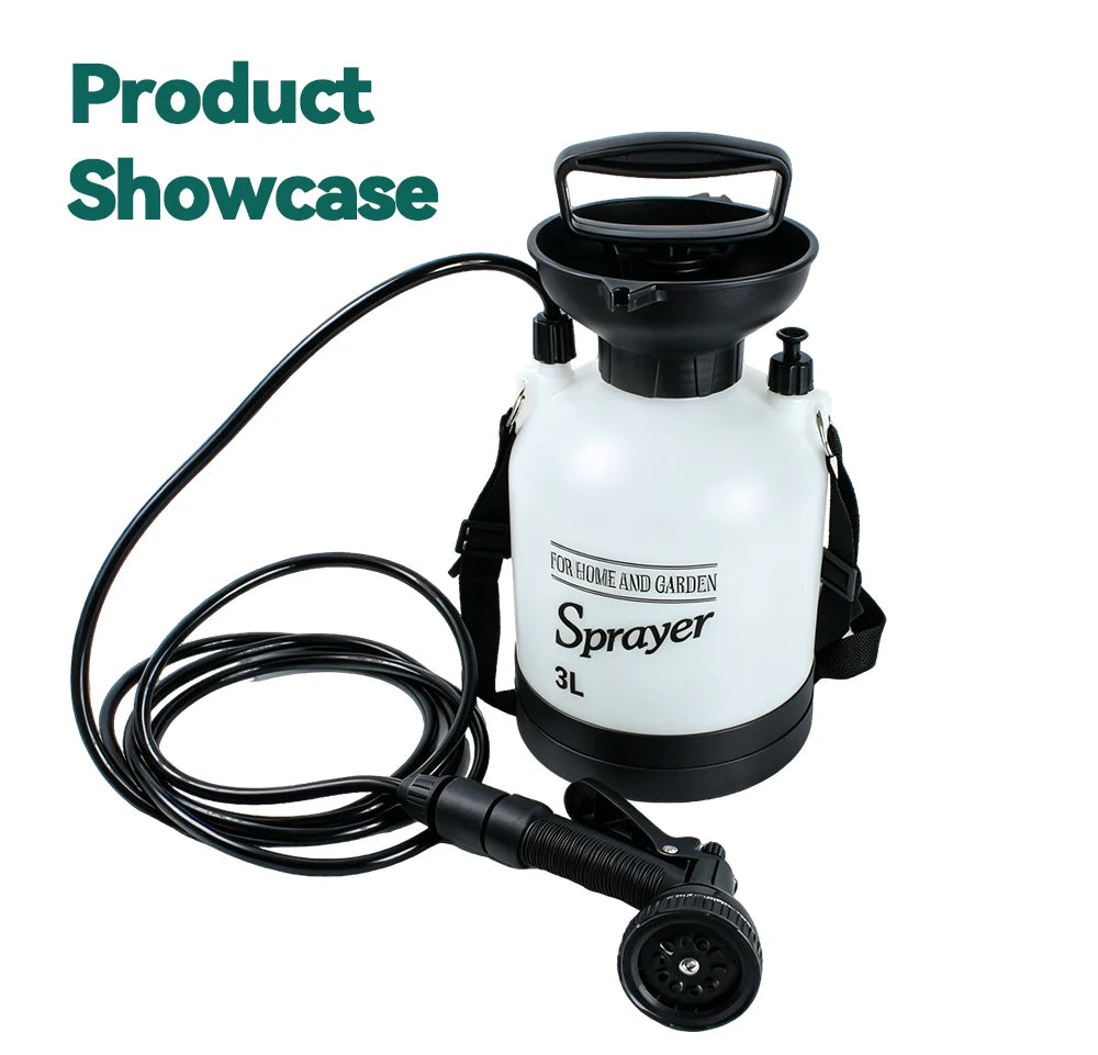 Portable Manual Camping Shower Pump with 3m Hose