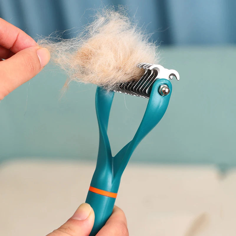 Stainless Steel Grooming Brush & De-shedding Comb for Dogs