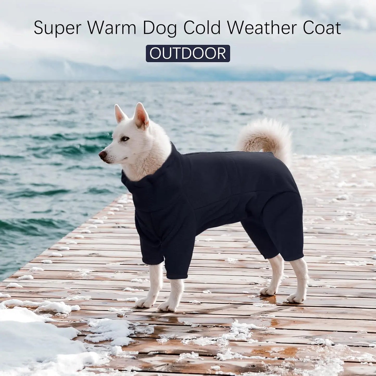 Manteau d'hiver pour chien - Veste coupe-vent en polaire douce pour temps froid
