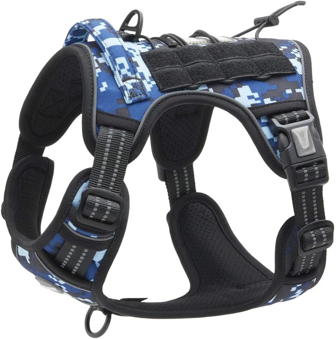 No-Pull Tactical Dog Harness with Reflective Strips