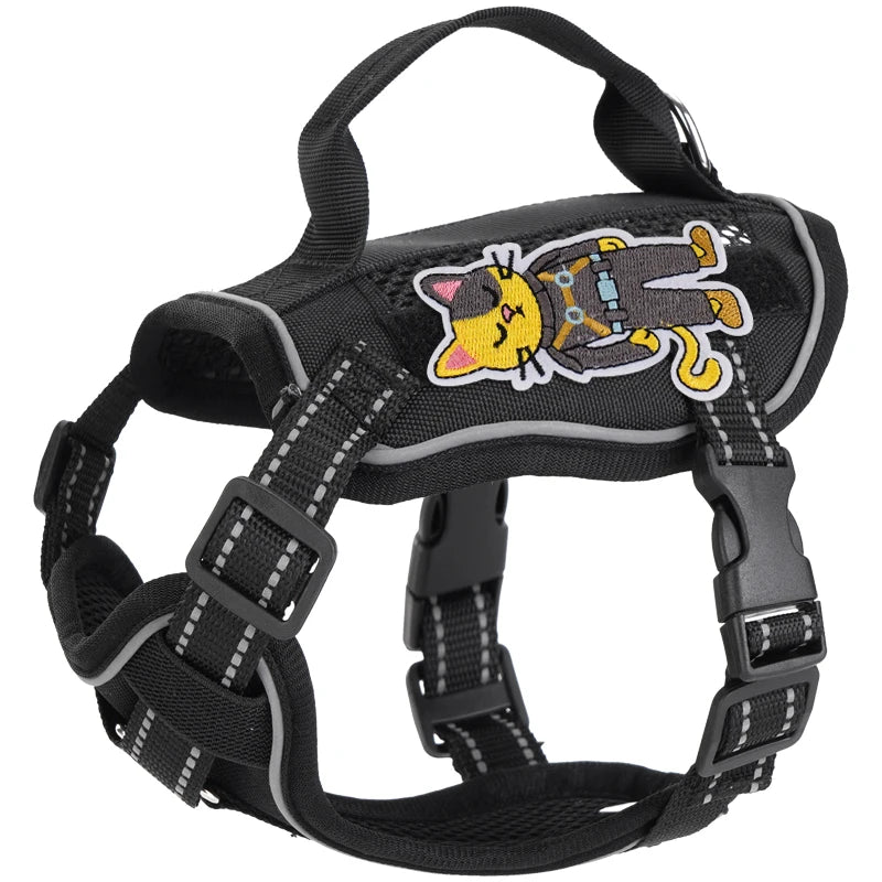 Escape-Proof Tactical Cat Harness — Soft Mesh Vest for Cats & Small Dogs
