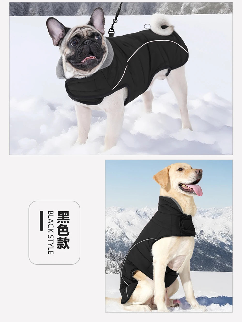 Waterproof Reflective Dog Jacket for Large Dogs