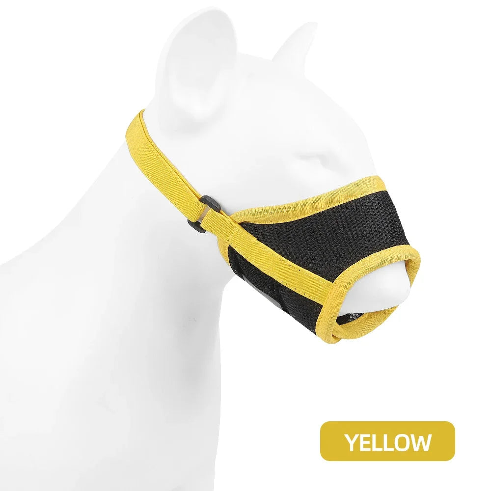 Adjustable Breathable Mesh Dog Muzzle