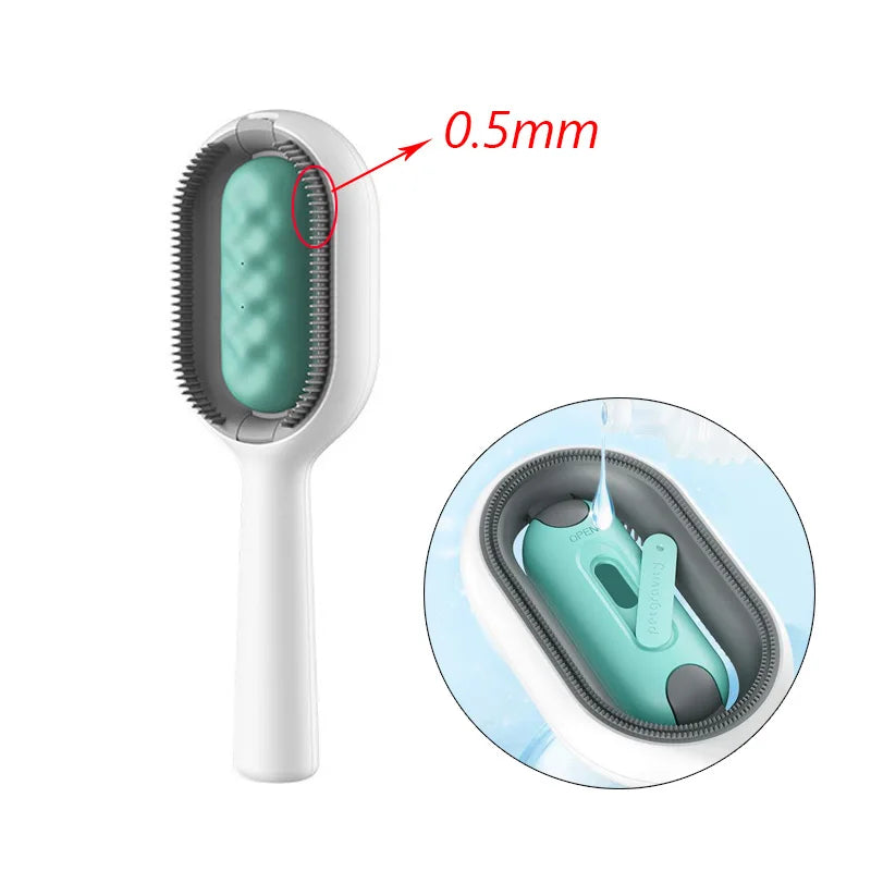 Double-Sided Pet Grooming Brush & Hair Removal Comb