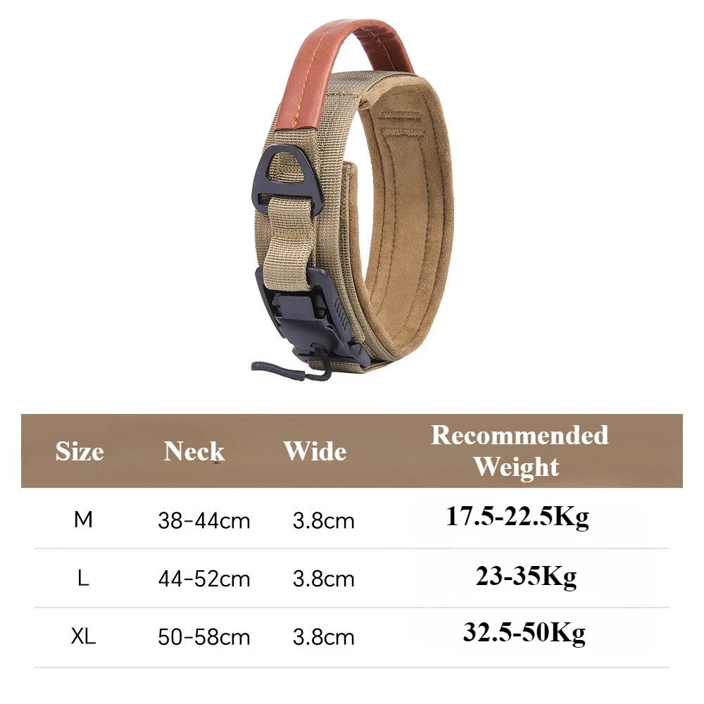 Adjustable Tactical Training Collar for Medium & Large Dogs