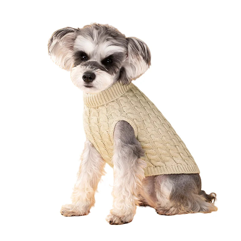 Pull en tricot pour chien | Pull chaud d'automne et d'hiver pour petits chiens et chiots