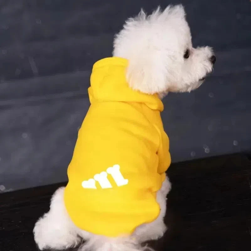 Sweat à capuche pour chien automne-hiver - Manteau chaud en molleton pour chiens de taille moyenne à grande
