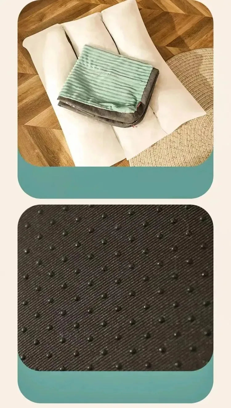 Corduroy Dog Bed Mat – Thick Washable Sofa Pad for Medium & Large Dogs