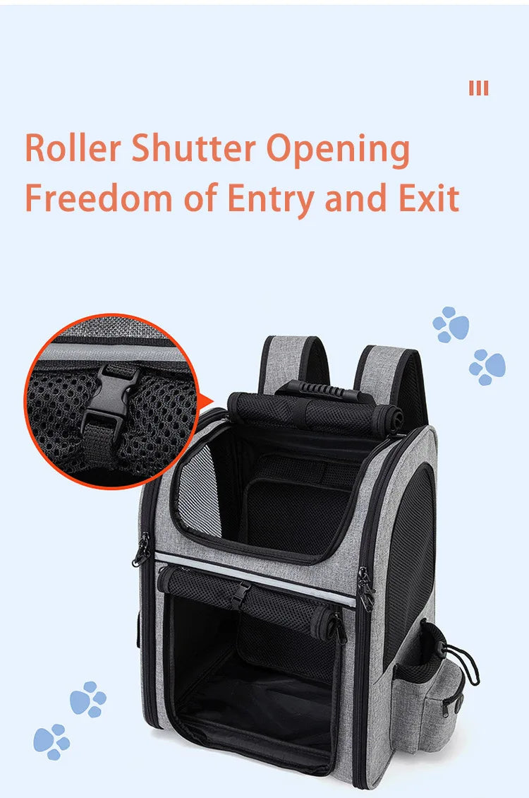 Expandable Pet Backpack Carrier for Cats & Dogs