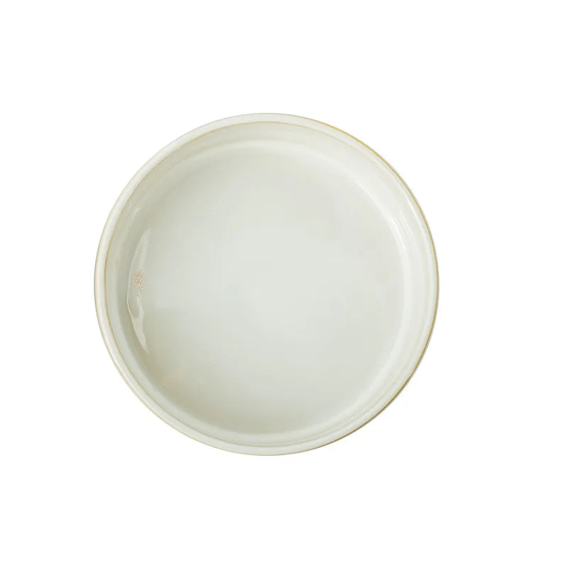Ceramic Dog Bowl with Slow Feeder & Water Options