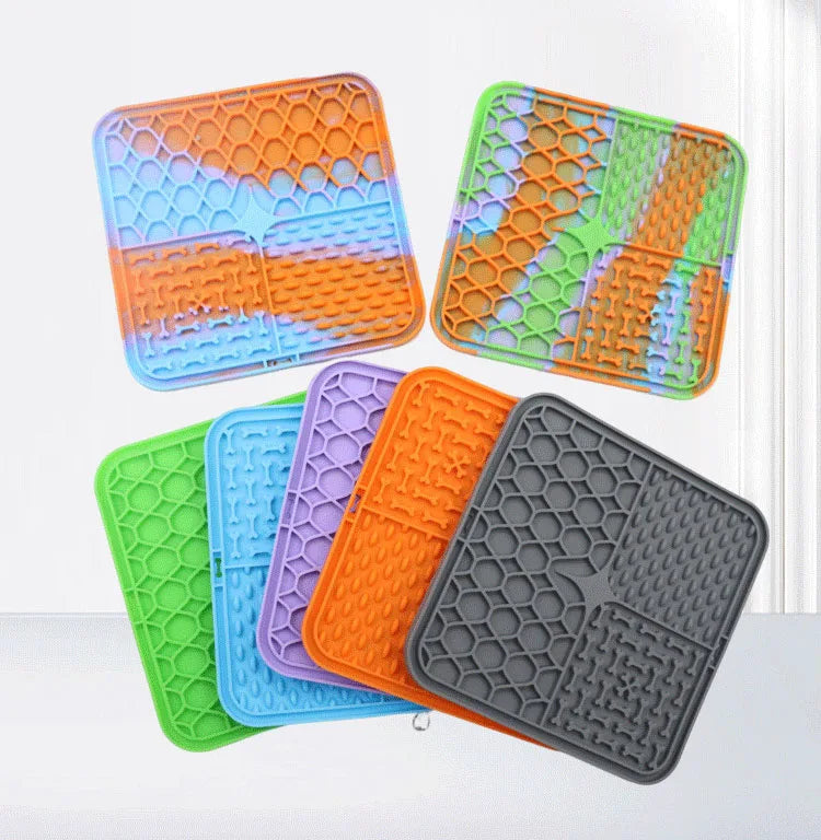 Silicone Lick Mat for Dogs — Slow Feeder & Bath Distraction
