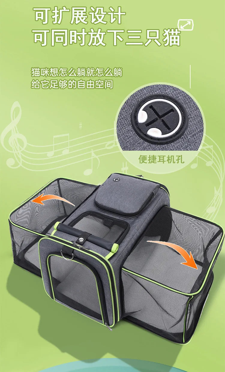 Foldable Large Capacity Pet Carrier Bag