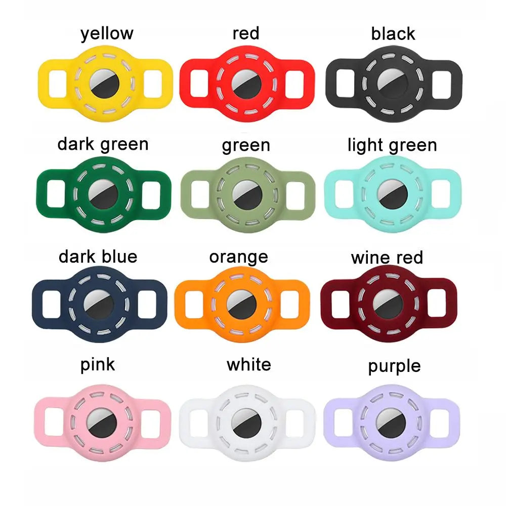 Apple AirTag Silicone Collar Sleeve for Dogs & Cats — 12 Colours