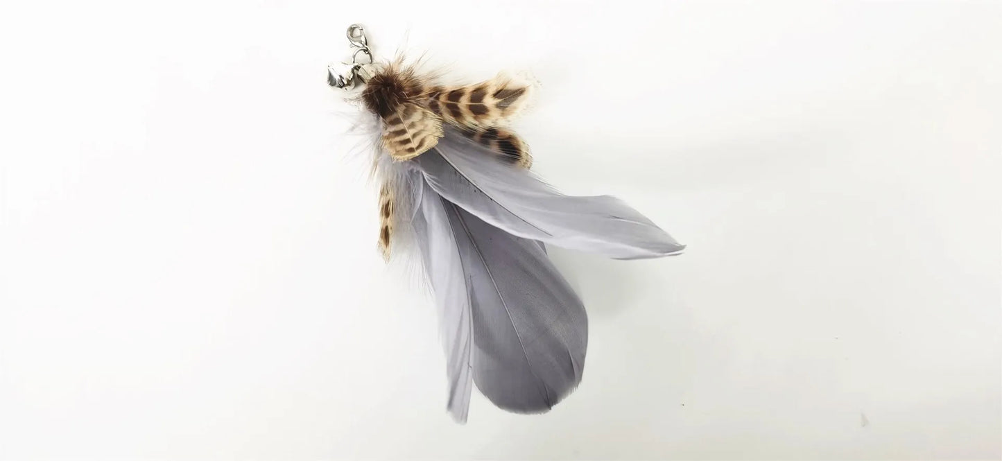 Hands-Free Suction Cup Cat Toy - Interactive Feather Wand Set