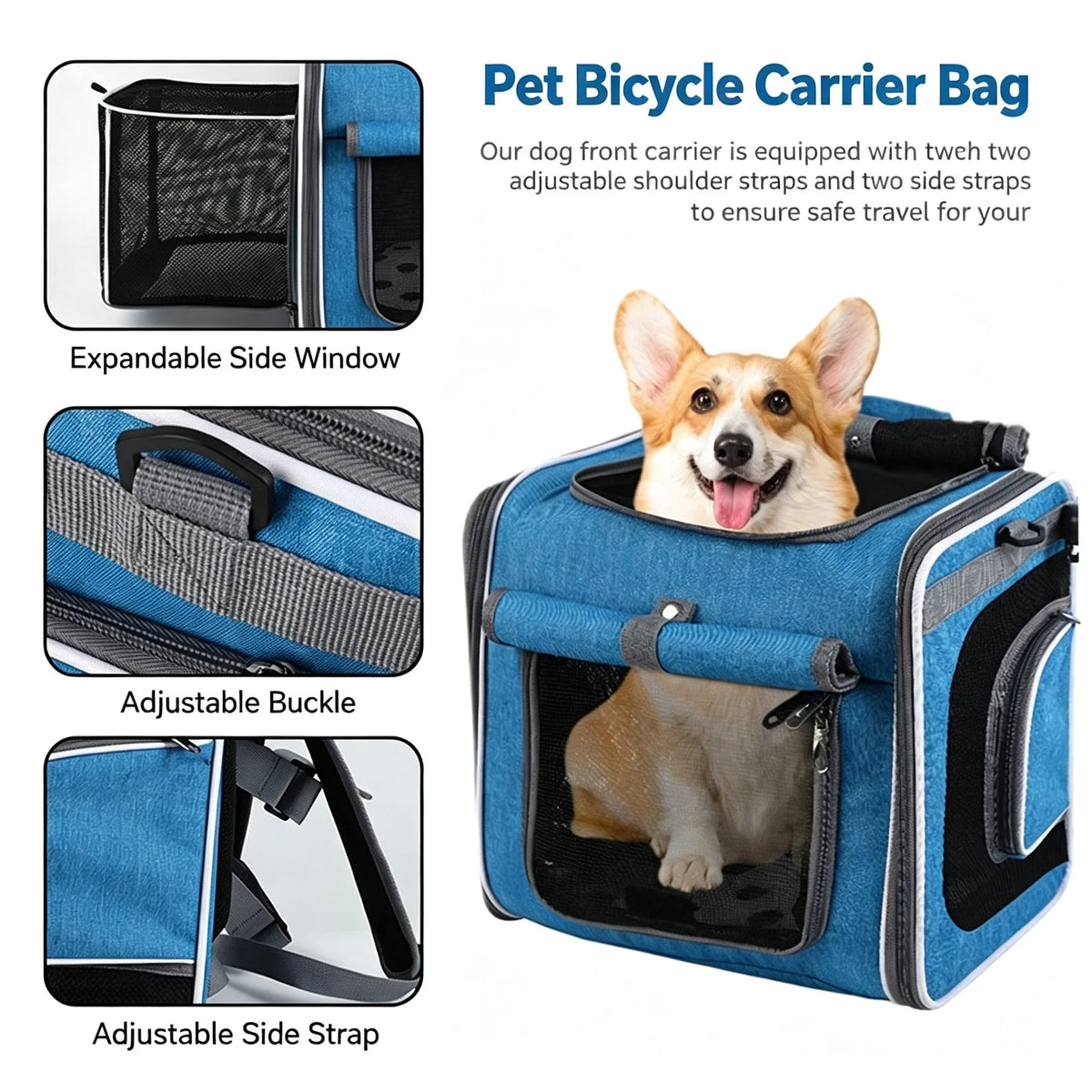 Foldable Mesh Pet Carrier for Cats & Small Dogs