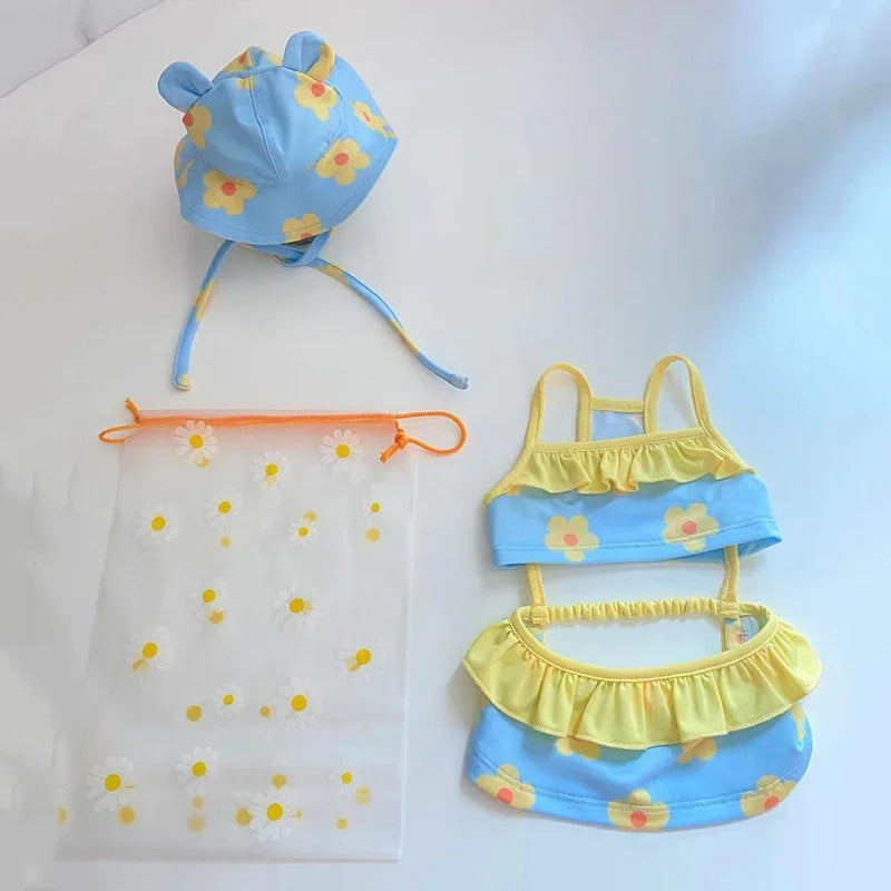 Dog Bikini & Swim Cap Set
