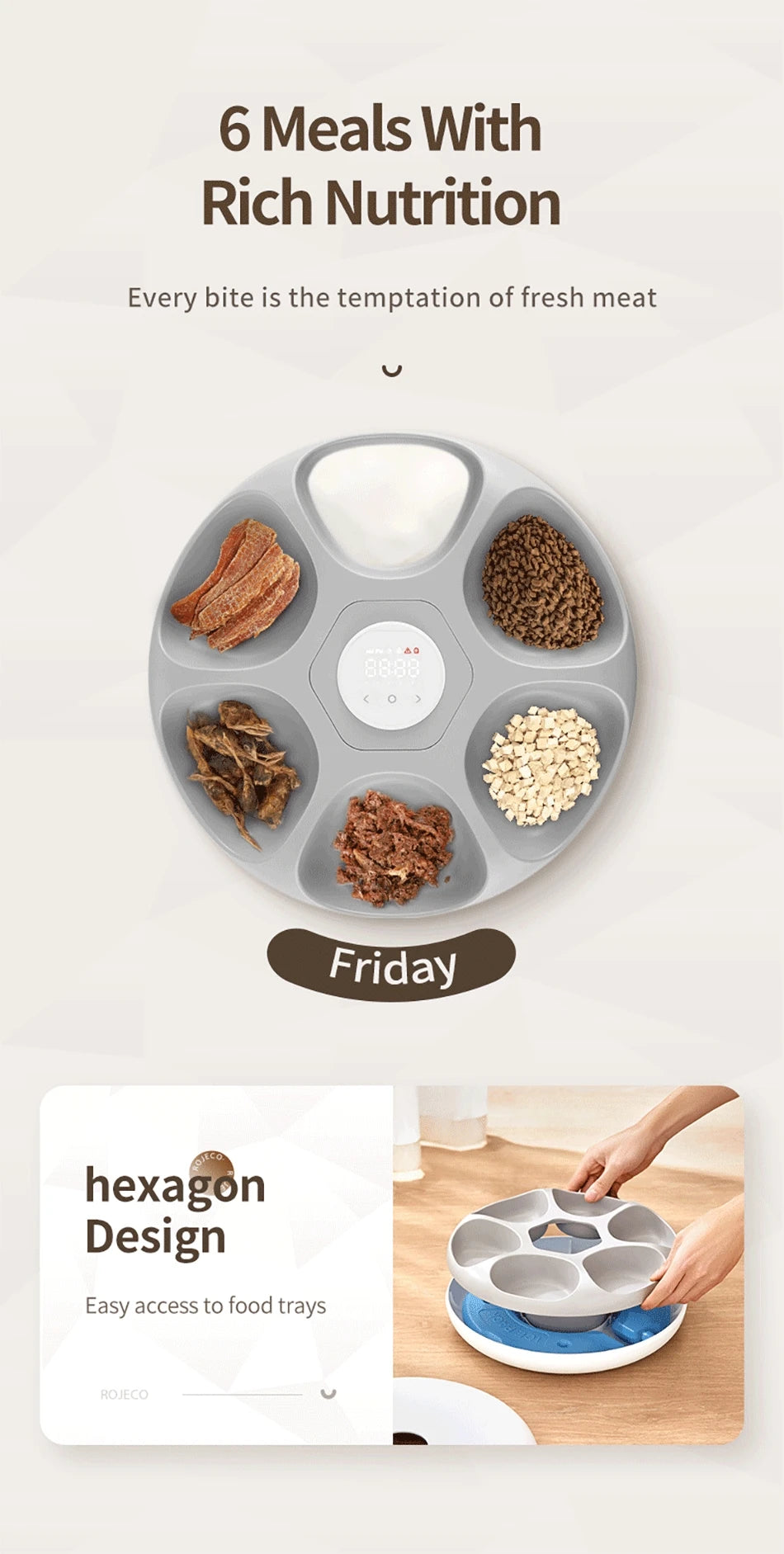 Automatic Pet Feeder for Wet & Dry Food