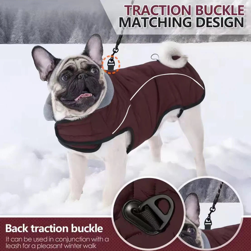Waterproof Reflective Dog Jacket for Large Dogs