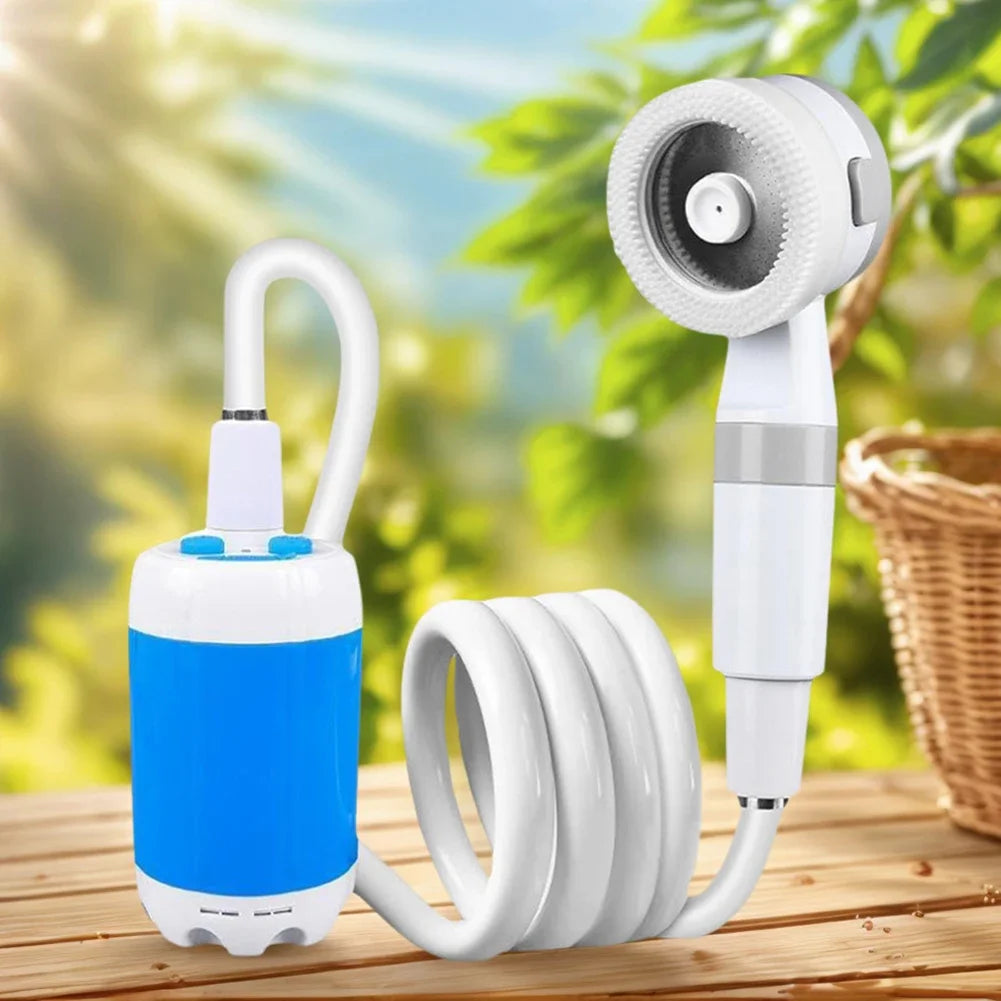 Rechargeable Camping Shower Pump with Digital Display