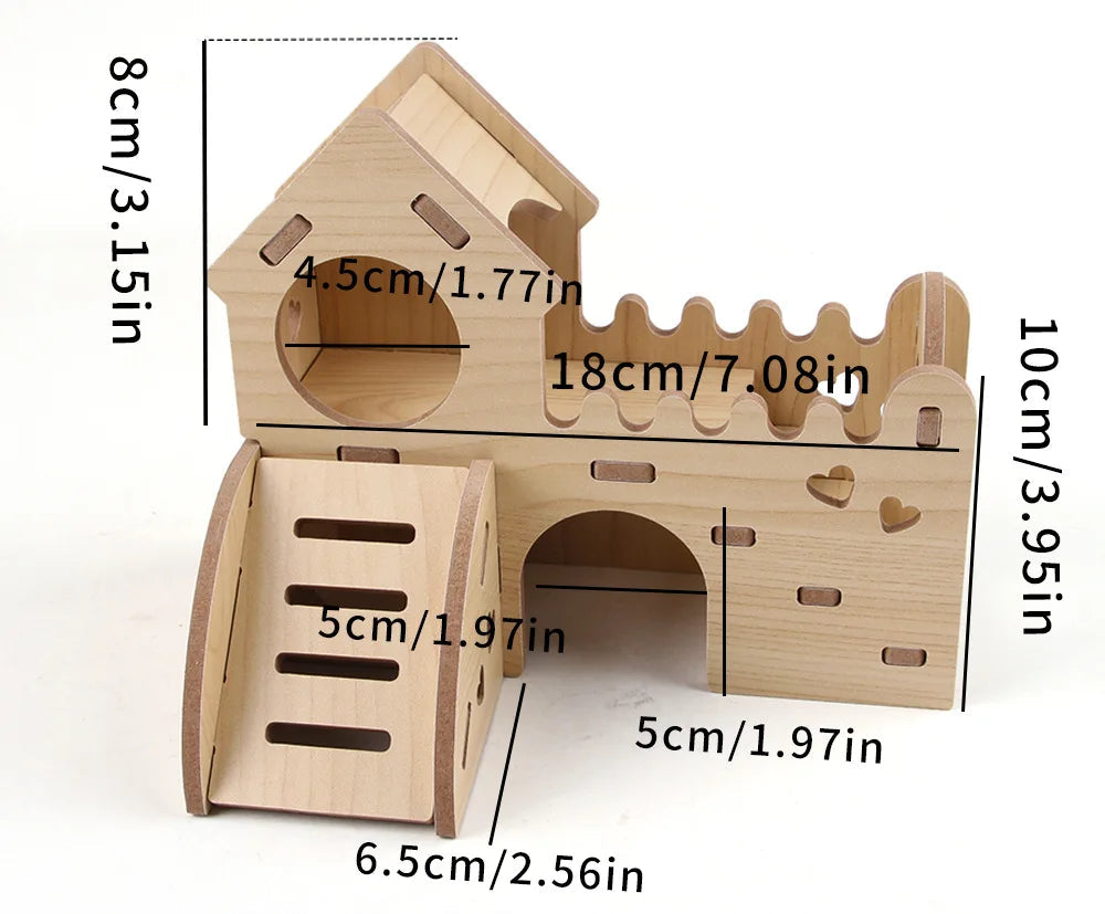 Solid Wood Small Pet House