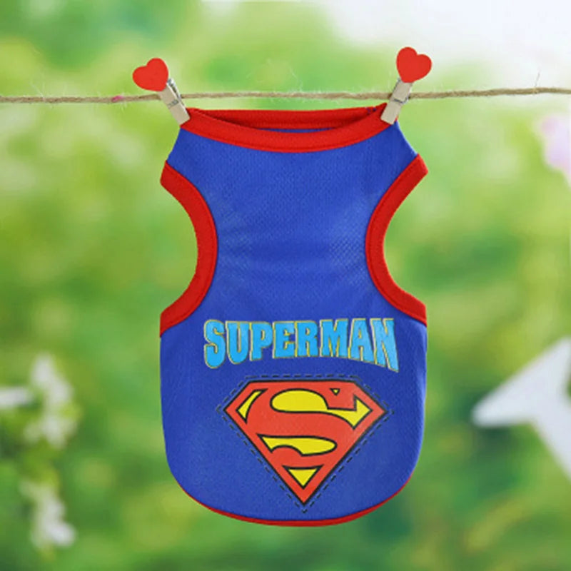 Cartoon Print Summer Vest for Cats & Small Dogs