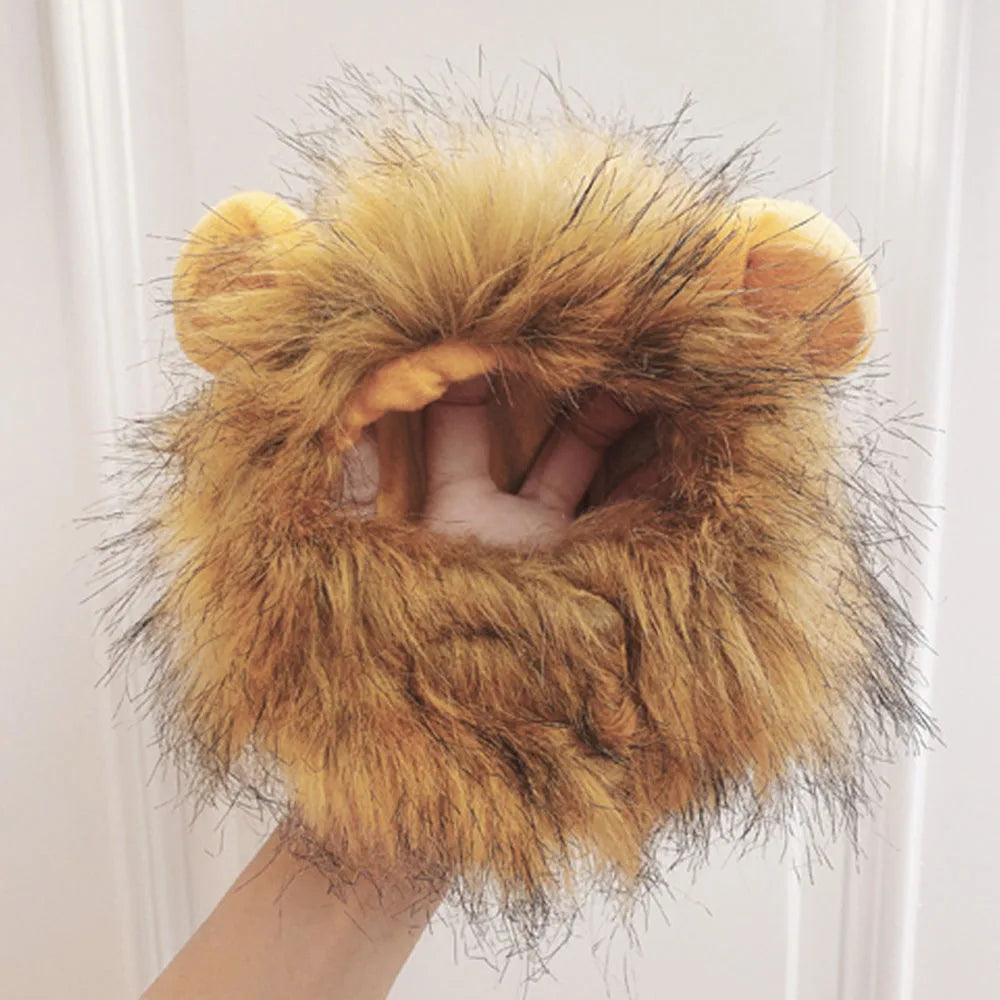 Lion Mane Wig for Cats & Small Dogs – Fancy Dress Costume