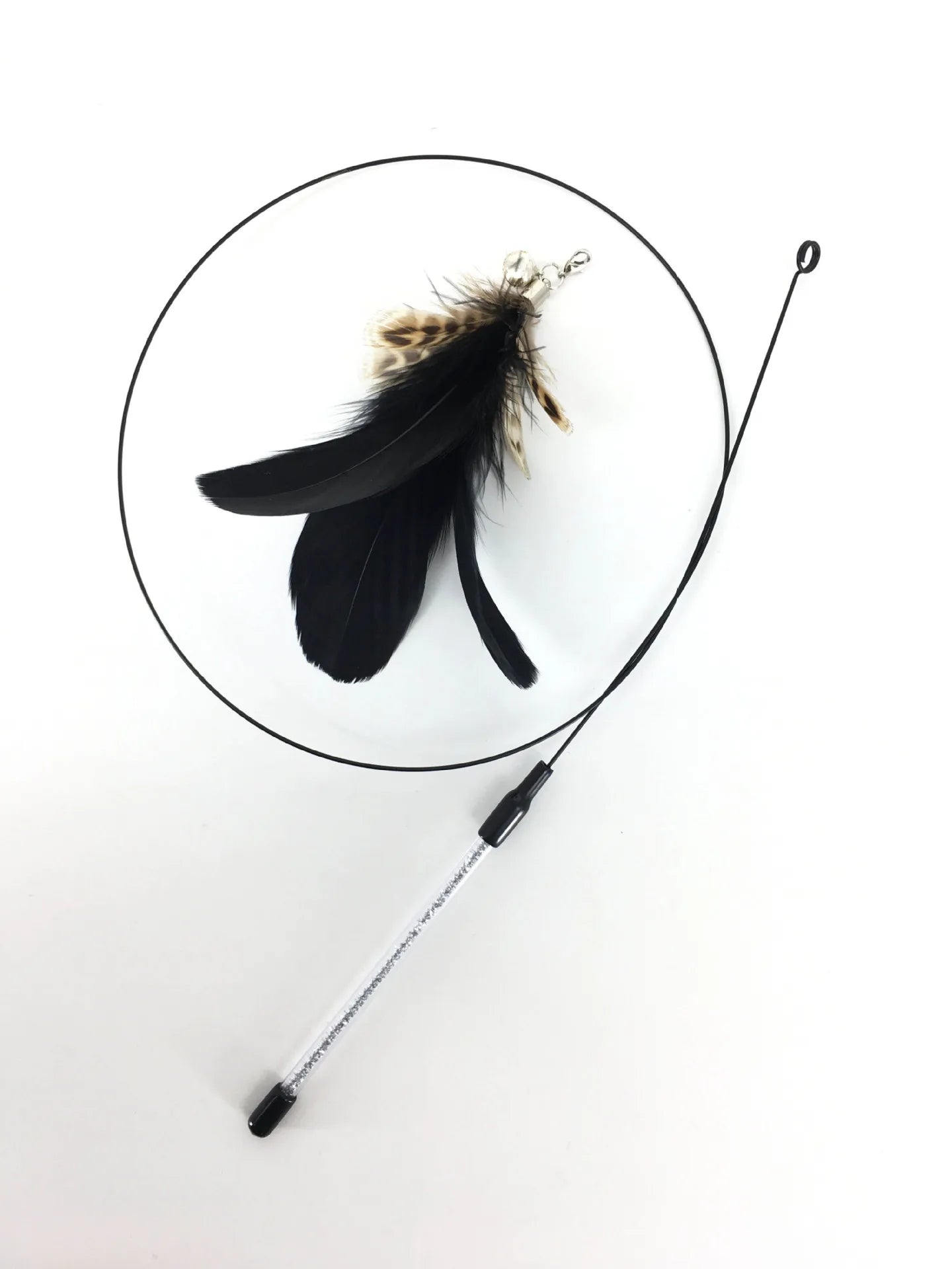Hands-Free Suction Cup Cat Toy - Interactive Feather Wand Set