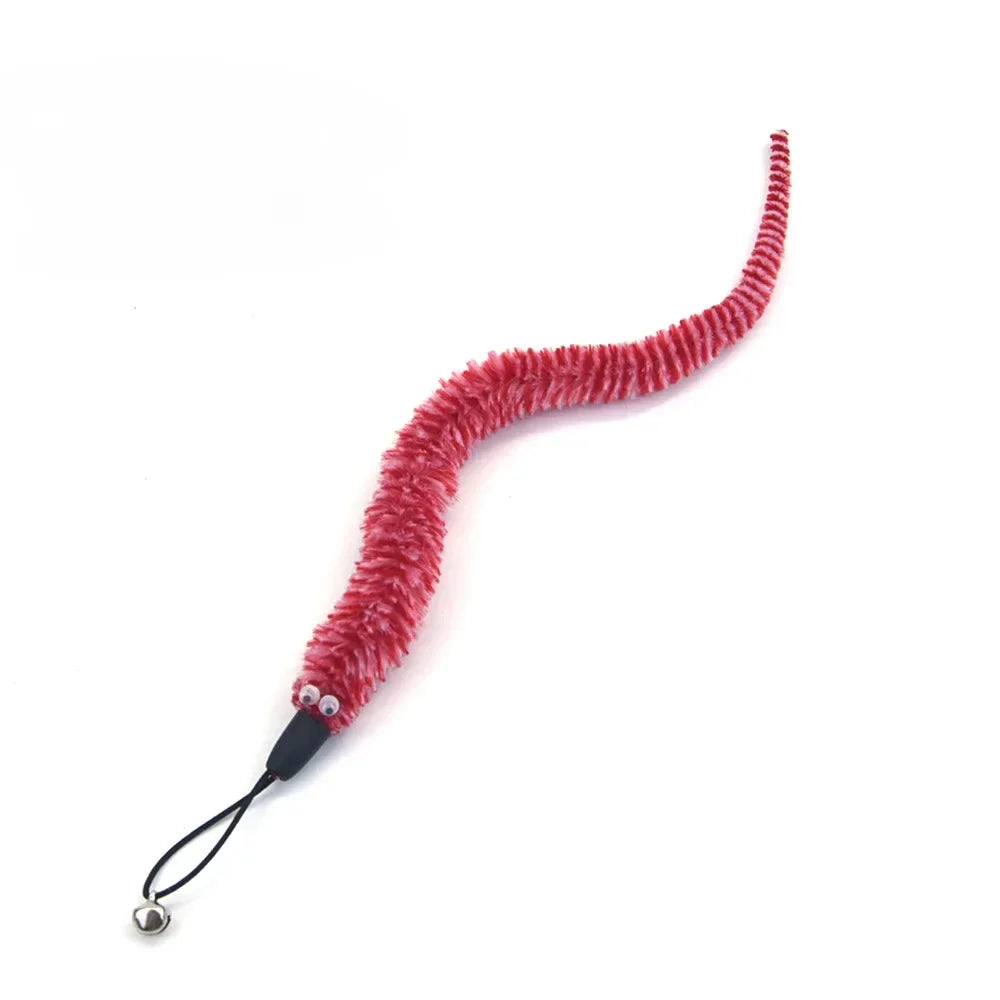 Interactive Cat Wand Toy - Feather and Bell Teaser Stick for Kittens