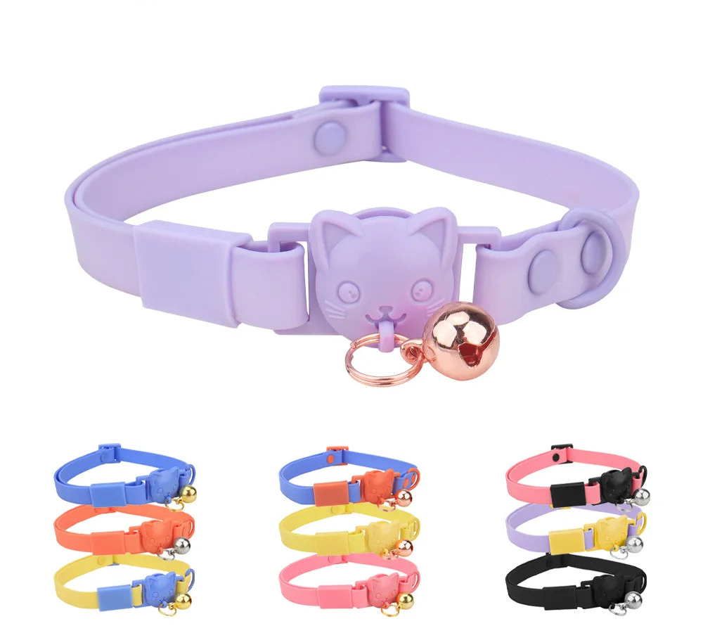 Waterproof Adjustable Cat Collar with Bell