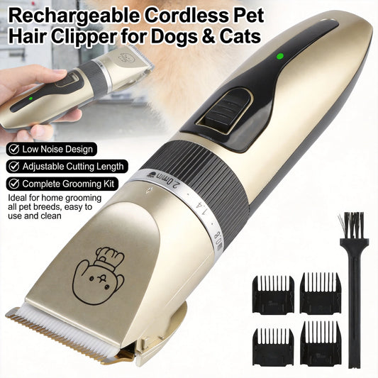 Electric Pet Hair Clipper & Grooming Set