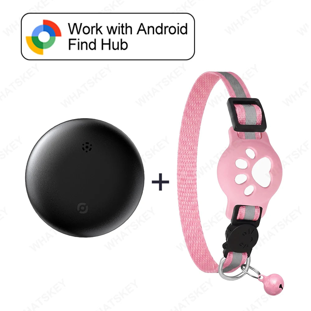 Google Find My Device Pet Collar Tracker for Cats & Dogs — Android Compatible