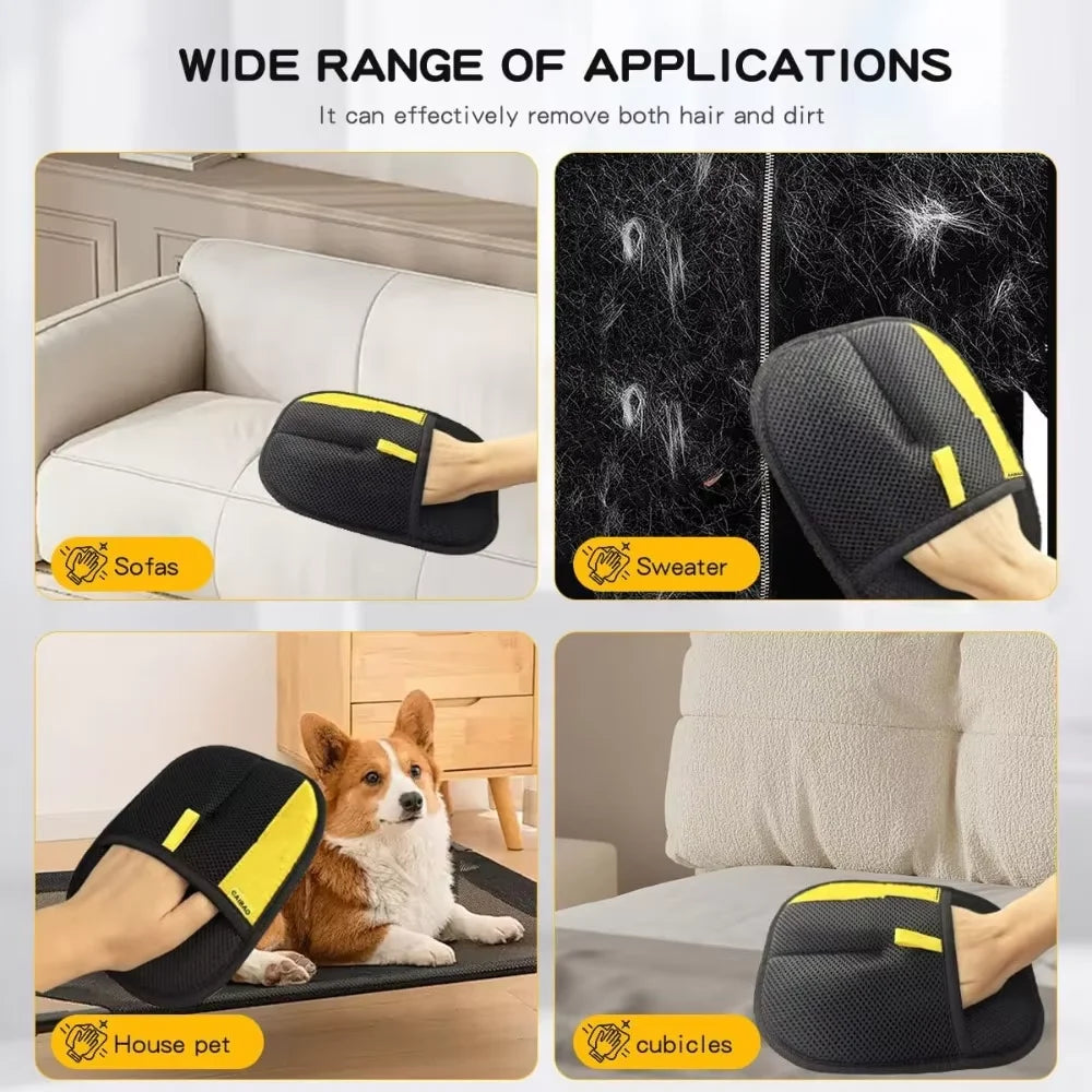 Washable Pet Hair Removal Glove for Fabrics