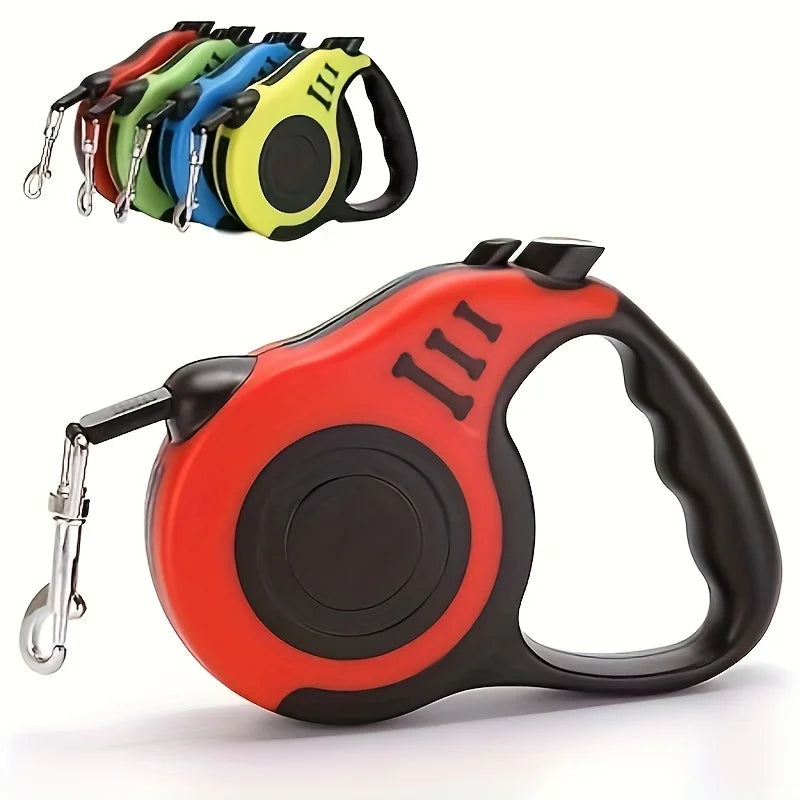 Ensemble de laisses rétractables pour animaux de compagnie - Lot de 4 laisses automatiques multicolores de 3 m pour chiens