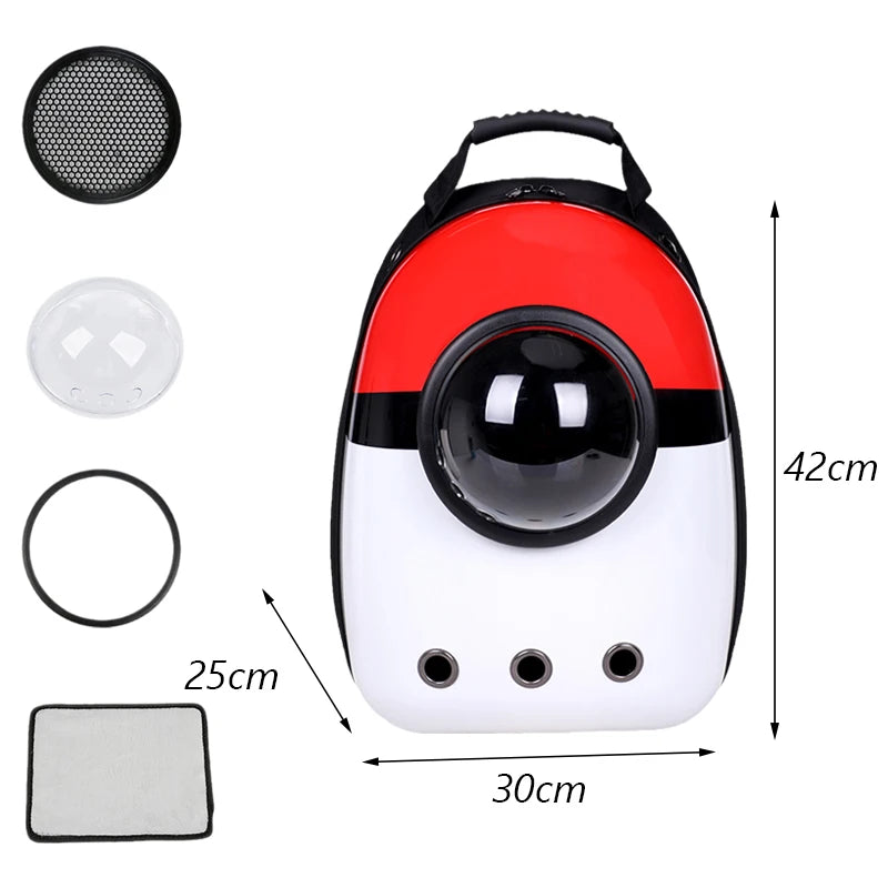 Cartoon Print Breathable Cat Backpack Carrier