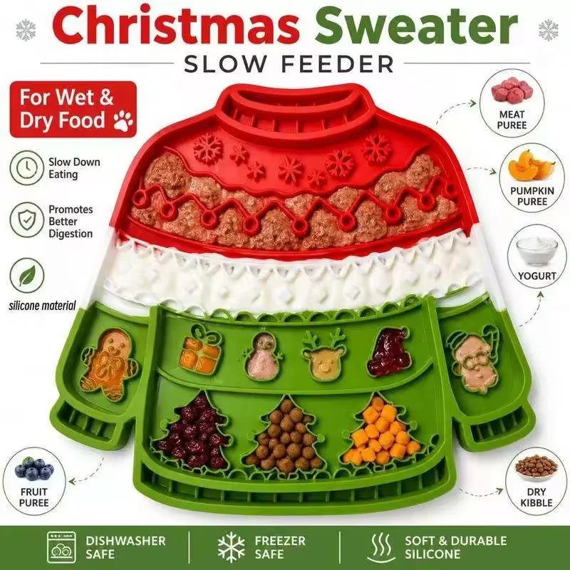 Christmas Jumper Lick Mat for Dogs & Cats