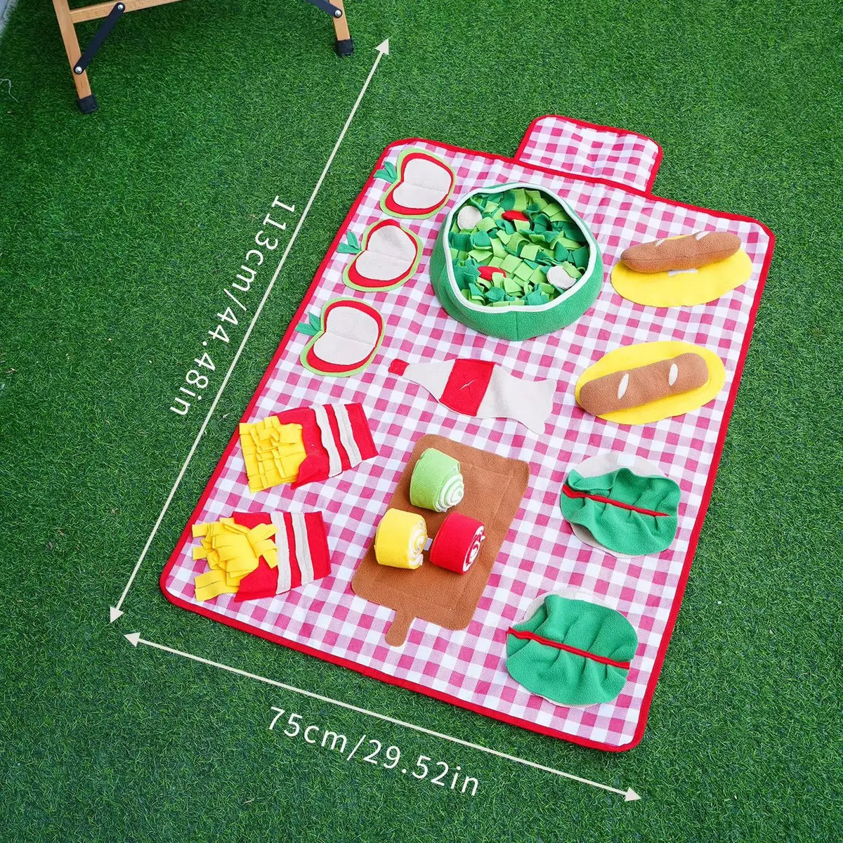 Picnic-Themed Dog Snuffle Mat