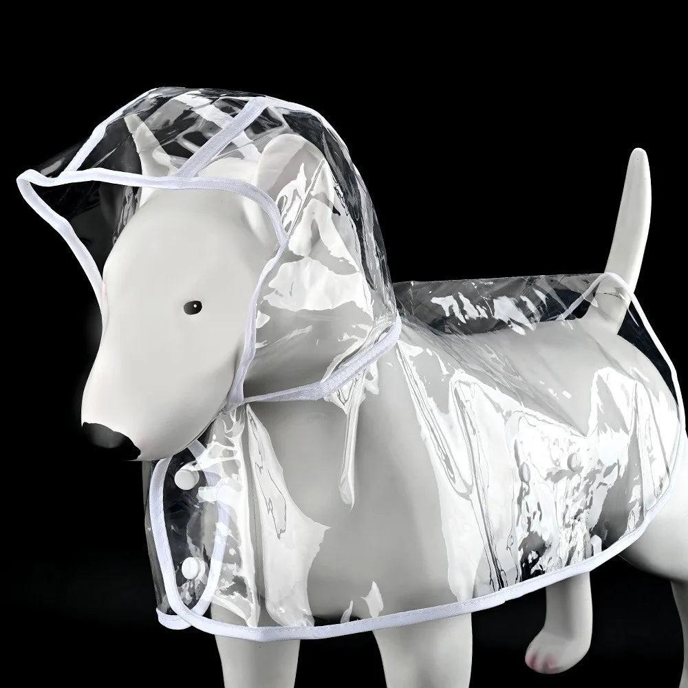 Imperméable transparent pour chiens et chats, cape poncho | Manteau de pluie coupe-vent pour petits chiens et chiots