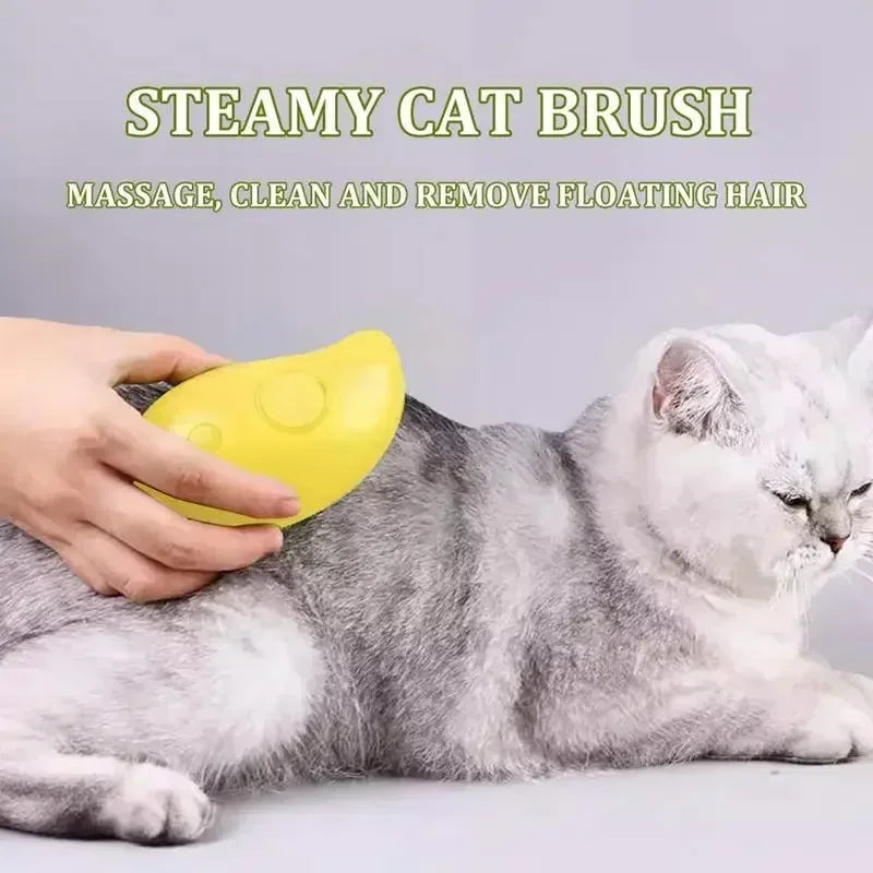 Steamy Brush - Pulvérisateur électrique pour le toilettage des animaux de compagnie