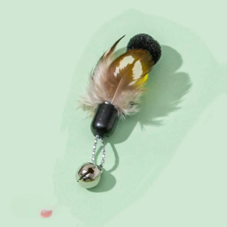Remplacement de jouet interactif pour chat avec plume et clochette